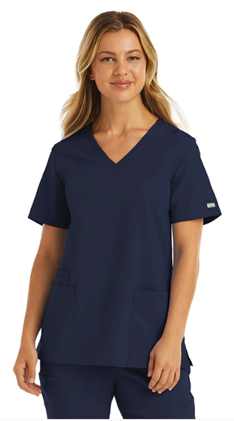 MAEVN Womens Double V-Neck Top