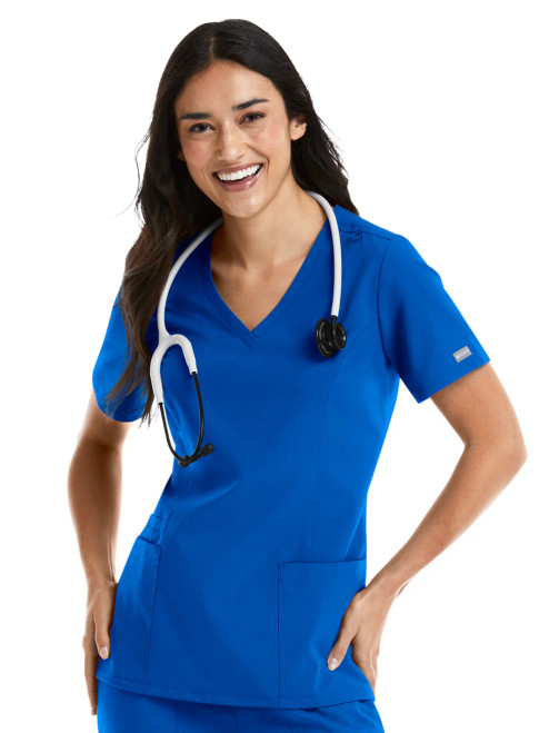 TOCL MAEVN Womens Double V-Neck Top