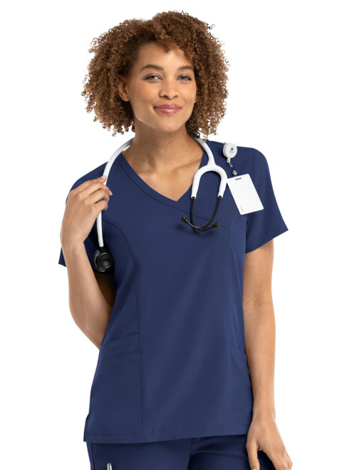 TSCN MAEVN Women's Three-Pocket Mock Wrap Top