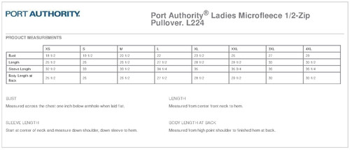 TSC Port Authority® Ladies Microfleece 1/2-Zip Pullover