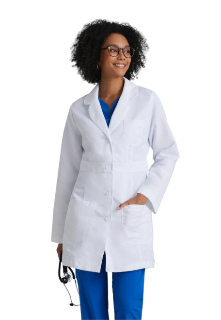 TO BARCO Women's Three-Pocket Princess Seam 34" Lily Lab Coat
