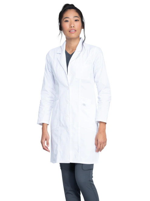 TO DICKIES Women's Four-Pocket 37" Full-Length Lab Coat
