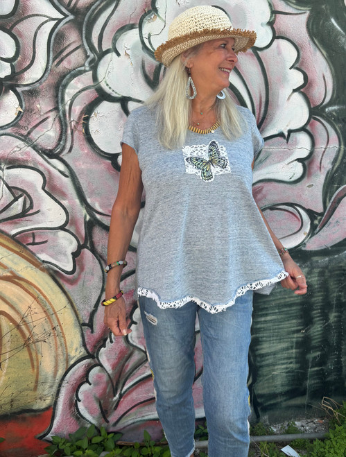 Ace Top — Butterfly Blue