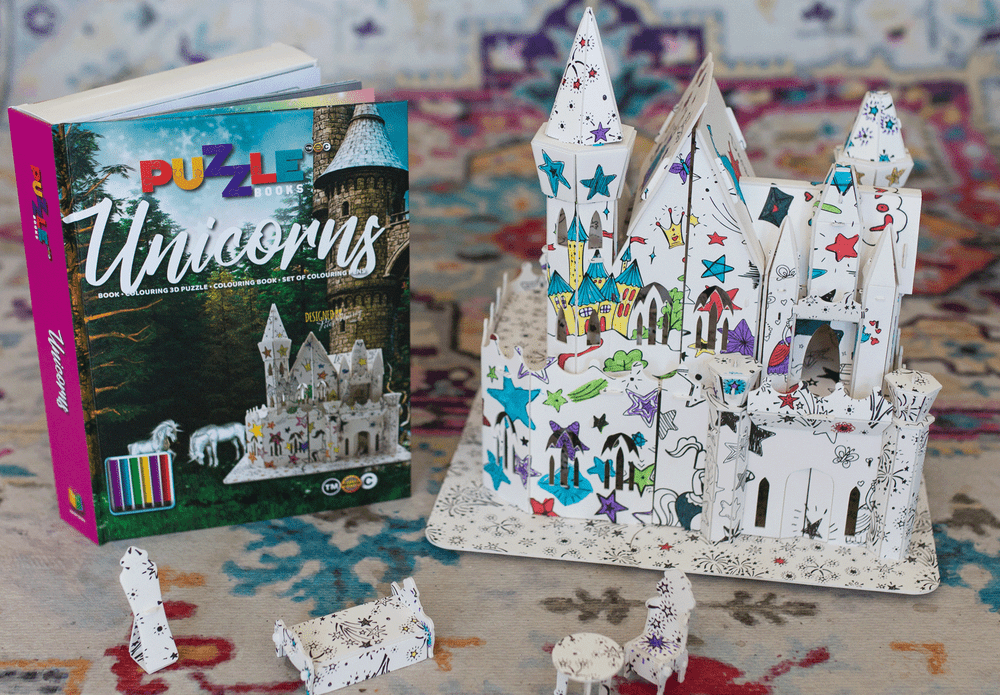 3D Puzzle Colouring Books 3D Puzzle Colouring Books