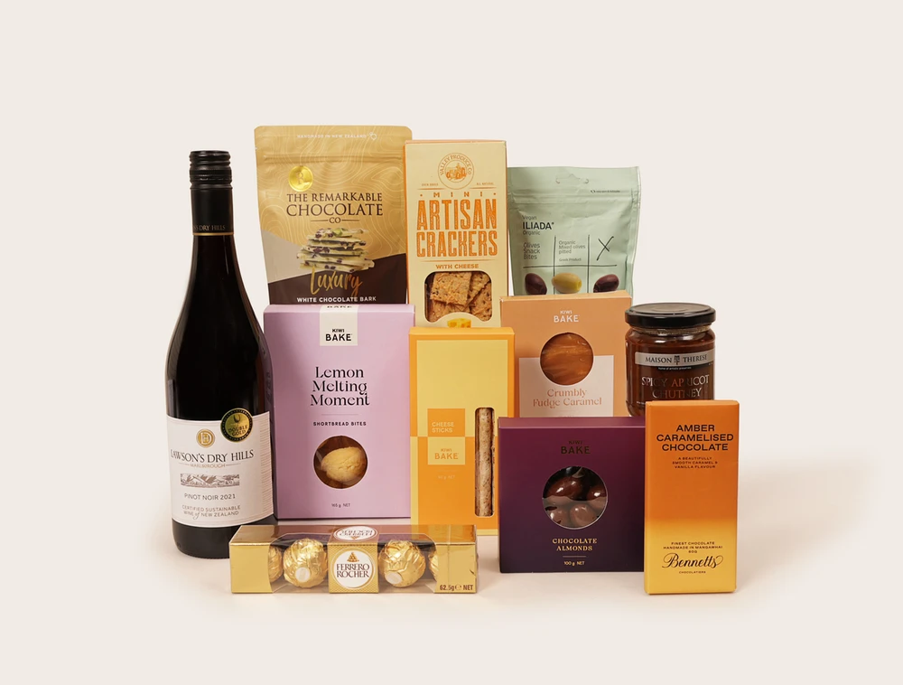 Large Celebration Gift Box & Red Wine