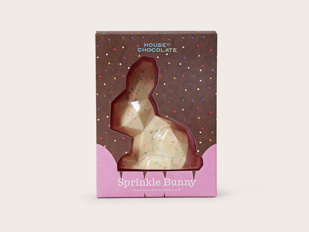 House of Chocolate Geometric Bunny 80g
