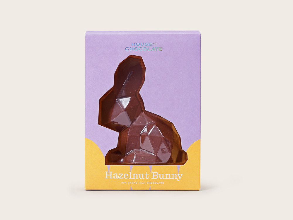 House of Chocolate Geometric Bunny 80g