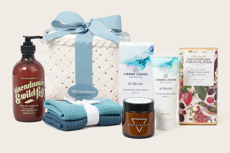 Devonports; Matakana; Ecovask sustainable; Pamper; Mothers Day; Becca Project; Gift Basket Devonports; Matakana; Ecovask sustainable; Pamper; Mothers Day; Becca Project; Gift Basket