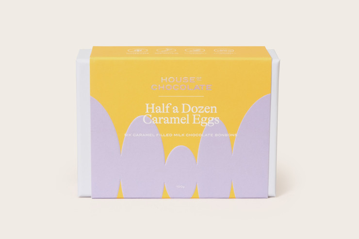 House of Chocolate Caramel Easter BonBons - 6 Piece House of Chocolate Caramel Easter BonBons - 6 Piece