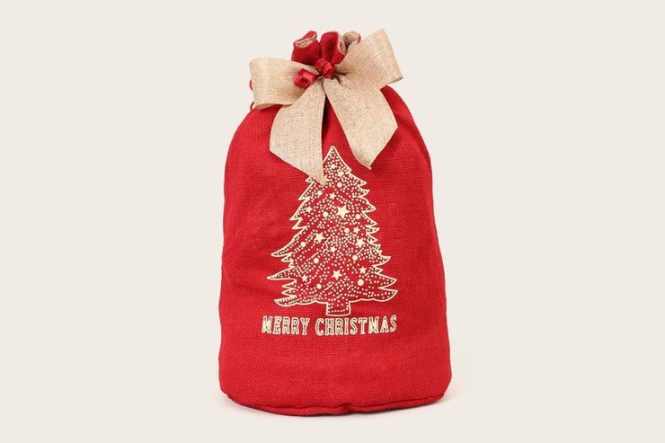 Santa Sack; Decorative Santa Sack:  Santa Sack with Food; Best Christmas Stocking