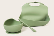 Silicone Bib and Bowl Set