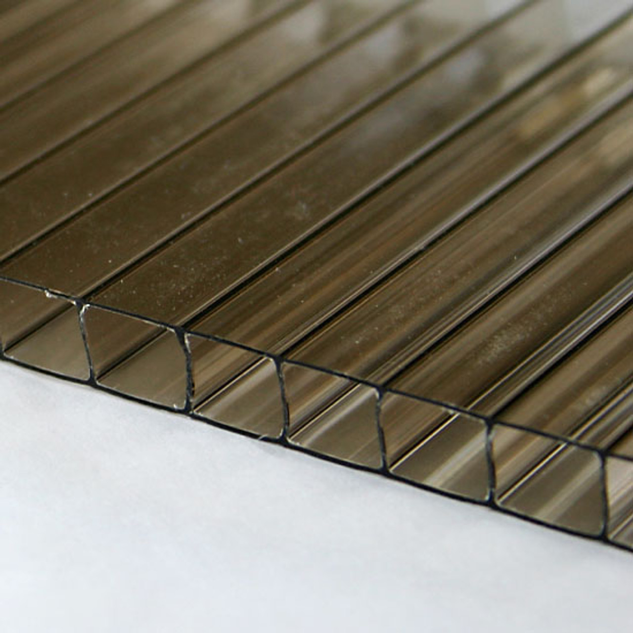 10mm Bronze TwinWall Polycarbonate Sheet -
Brown DoubleWall has high R rating, is lightweight but stronger than glass