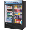 Turbo air Reach-in Cooler with 2- Swing Glass Display Door. Model: TGM-50RSB  /By Turbo Air/