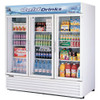 Turbo air Reach-in Cooler with 3-Swing Glass Display Door. Model: TGM-72RS  /By Turbo Air/