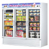  Turbo Air Reach-in Freezer with Three Swing Glass Display Door. Model: TGF-72F