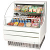 Americooler Horizontal Open Display Cases. Low Profile. Glass Side Panel. Model: TOM-30L