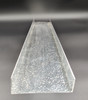 U-Channel Mill Embossed Aluminum 1" x 4" x 1", 90" 