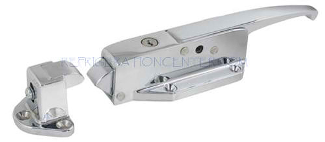 Latch kit, radial latch, chrome finish NO keys