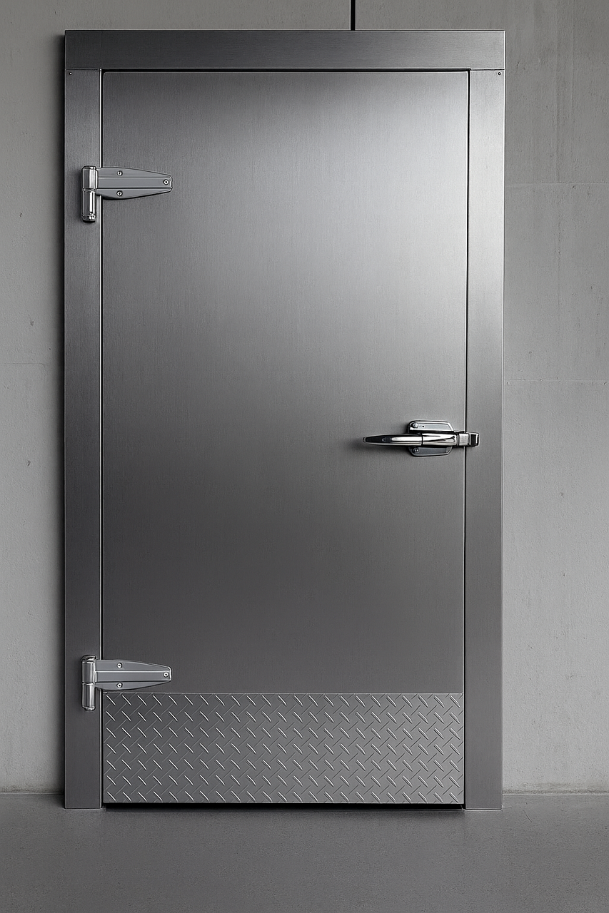 Coolstructures 42" x 78" Walk-in Cooler Door With Stainless Steel Finish, Replacement Walk-in Cooler Swing Doors on Frame