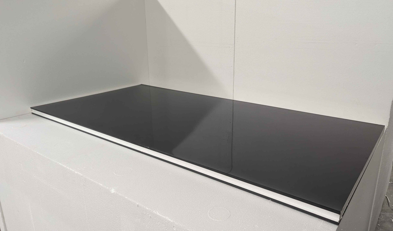 2" Thick Aluminum Black Finish Insulated Metal Wall 92" x 47"