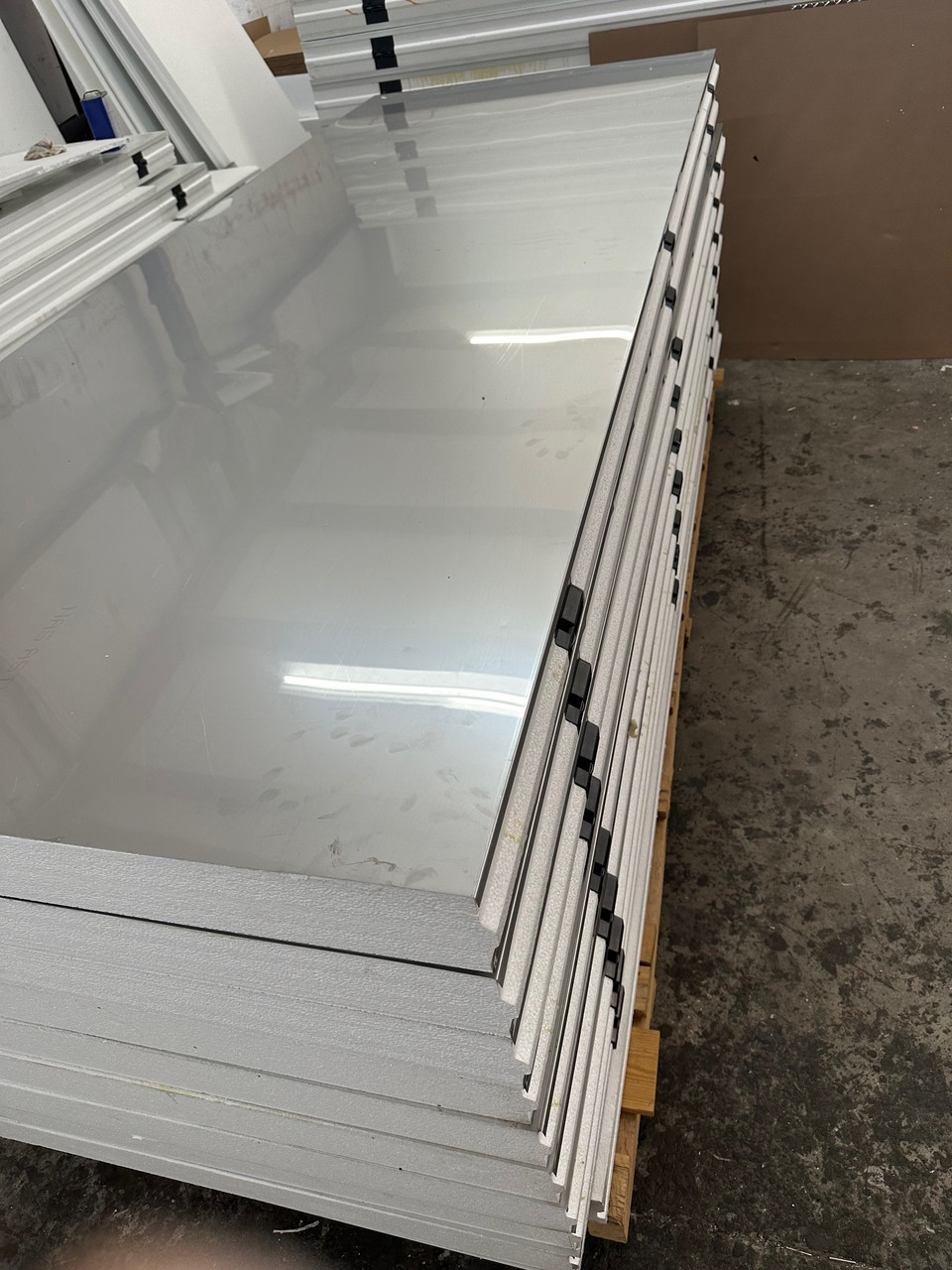 4" Thick Stainless Steel Insulated Metal Wall 92" x 45"