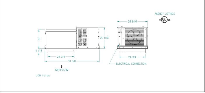PT0078MBNAYNA(Cooler,Indoor,230/1) — PRO³ Top-Mount Packaged Refrigeration System