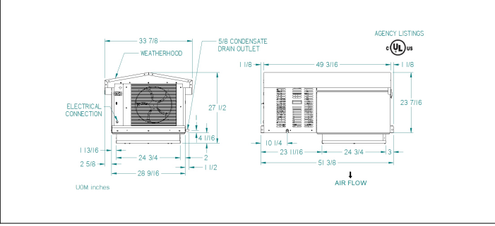 PT0068MBTAYNA(Cooler,Outdoor,230/1) — PRO³ Outdoor Top-Mount Packaged Cooler System