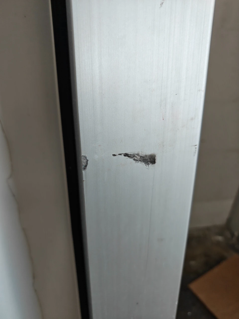 Coolstructures Discounted 36" x 78" Heavy Duty White Cooler Door, Left Side Hinges