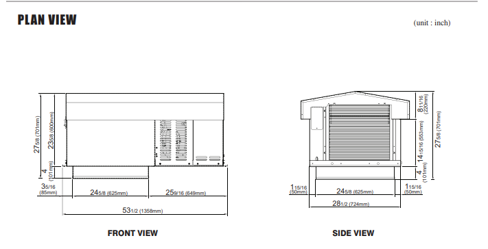 STX055MP2(Cooler)  SELF CONTAINED(drop-in, pre-charged,Single-Phased) REFRIGERATION SYSTEM FOR COOLER MODEL STX068MR448A2 (PTN,PRO3) OUTDOOR