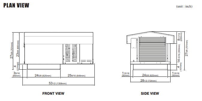 STX078MP2(Cooler)  SELF CONTAINED(drop-in, pre-charged,Single-phase) REFRIGERATION SYSTEM FOR COOLER MODEL STX075MR448A2 (PTN,PRO3) OUTDOOR