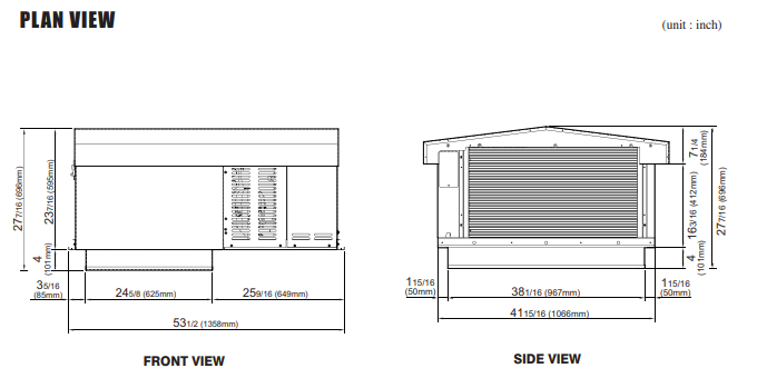 STX155MP2(Cooler)  SELF CONTAINED(drop-in, pre-charged,Single-Phase) REFRIGERATION SYSTEM FOR COOLER MODEL STX130MR448A2 (PTN,PRO3) OUTDOOR