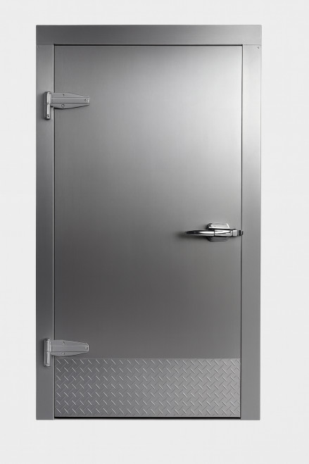 Coolstructures 36" x 78" Walk-in Freezer Door With Stainless Steel Finish, Replacement Walk-in Freezers Swing Doors on Frame