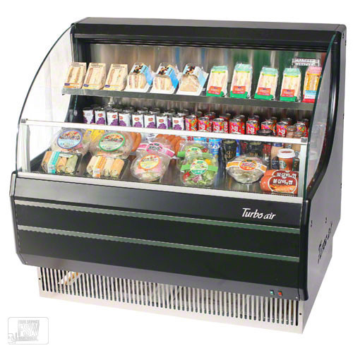 Americooler Horizontal Open Display Cases. Low Profile. Glass Side Panel. Model: TOM-40LB Americooler Horizontal Open Display Cases. Low Profile. Glass Side Panel. Model: TOM-40LB