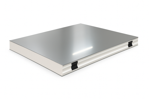 4" Thick Stainless Steel Insulated Metal Wall 92" x 45" 4" Thick Stainless Steel Insulated Metal Wall 92" x 45"