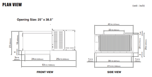 STI110MP2(Cooler)  SELF CONTAINED(drop-in, pre-charged,Single-phase) REFRIGERATION SYSTEM FOR COOLER MODEL STI100MR448A2 (PTN,PRO3) INDOOR.