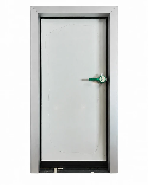 Coolstructures Discounted 36" x 78" Heavy Duty White Cooler Door, Right Side Hinges