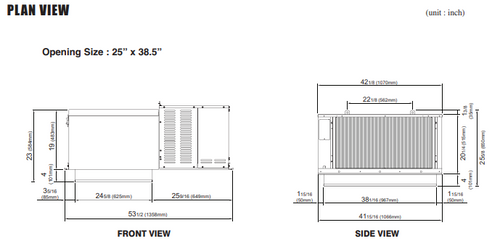 STI050LP2(Freezer)  SELF CONTAINED(drop-in, pre-charged,Single-Phase) REFRIGERATION SYSTEM FOR FREEZER MODEL STI055LR448A2 (PTN,PRO3) INDOOR.