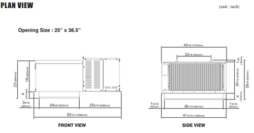 STI075LP2(Freezer)  SELF CONTAINED(drop-in, pre-charged,Single-Phase) REFRIGERATION SYSTEM FOR FREEZER MODEL STI070LR448A2 (PTN,PRO3) INDOOR.