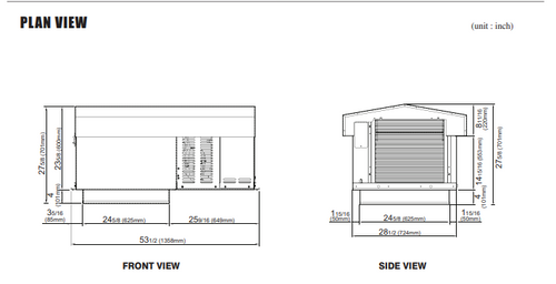 STX055MP2(Cooler)  SELF CONTAINED(drop-in, pre-charged,Single-Phased) REFRIGERATION SYSTEM FOR COOLER MODEL STX068MR448A2 (PTN,PRO3) OUTDOOR
