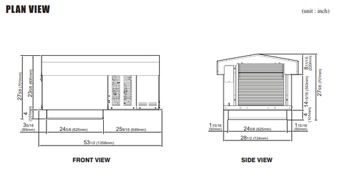 STX078MP2(Cooler)  SELF CONTAINED(drop-in, pre-charged,Single-phase) REFRIGERATION SYSTEM FOR COOLER MODEL STX075MR448A2 (PTN,PRO3) OUTDOOR