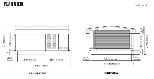 STX155MP2(Cooler)  SELF CONTAINED(drop-in, pre-charged,Single-Phase) REFRIGERATION SYSTEM FOR COOLER MODEL STX130MR448A2 (PTN,PRO3) OUTDOOR