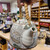 Klassisk Tekanna av keramik med sil och klassiskt kinesiskt motiv - 1L