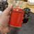 Teburk - plåtburk - rund - olika färger - med tätslutande lock - ca 30g-60g