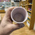 Temugg - utan handtag - halvt glaserad/ halvt oglaserad - Rosa