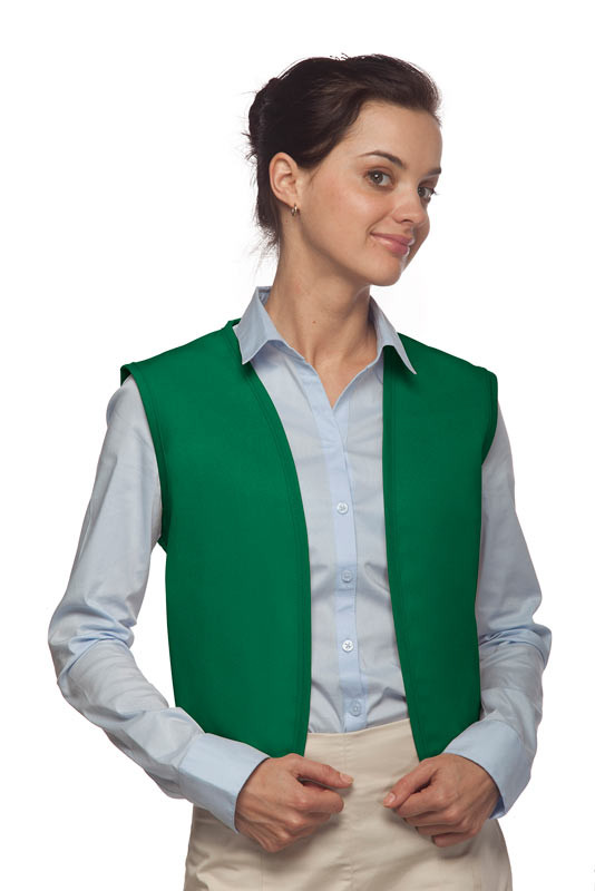 button front unisex uniform vest 350-740NP