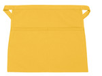 Petite Yellow Two Pocket Restaurant Quality Squared Bottom Waist Apron 13" L x 16" W Item # 350-140