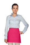 Petite Hot Pink Two Pocket Restaurant Quality Squared Bottom Waist Apron 13" L x 16" W Item # 350-140 Petite Hot Pink Two Pocket Restaurant Quality Squared Bottom Waist Apron 13" L x 16" W Item # 350-140