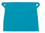 Petite Turquoise Two Pocket Restaurant Quality Squared Bottom Waist Apron 13" L x 16" W Item # 350-140