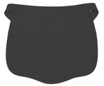 Charcoal Gray Two Slanted Pocket Scalloped Bottom Waitress Apron 15"L x 17"W Item #350-130