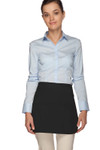 Black Three Pocket Rounded Bottom Waist Apron Available In Standard Size and Extra Large Item #350-180 Black Three Pocket Rounded Bottom Waist Apron Available In Standard Size and Extra Large Item #350-180